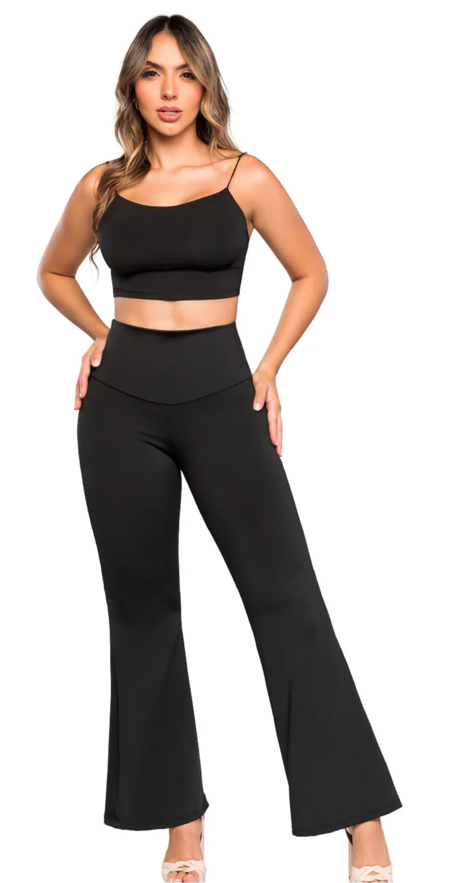 Legging SMI0092 Bell bottom with internal girdle and invisible shaping technology