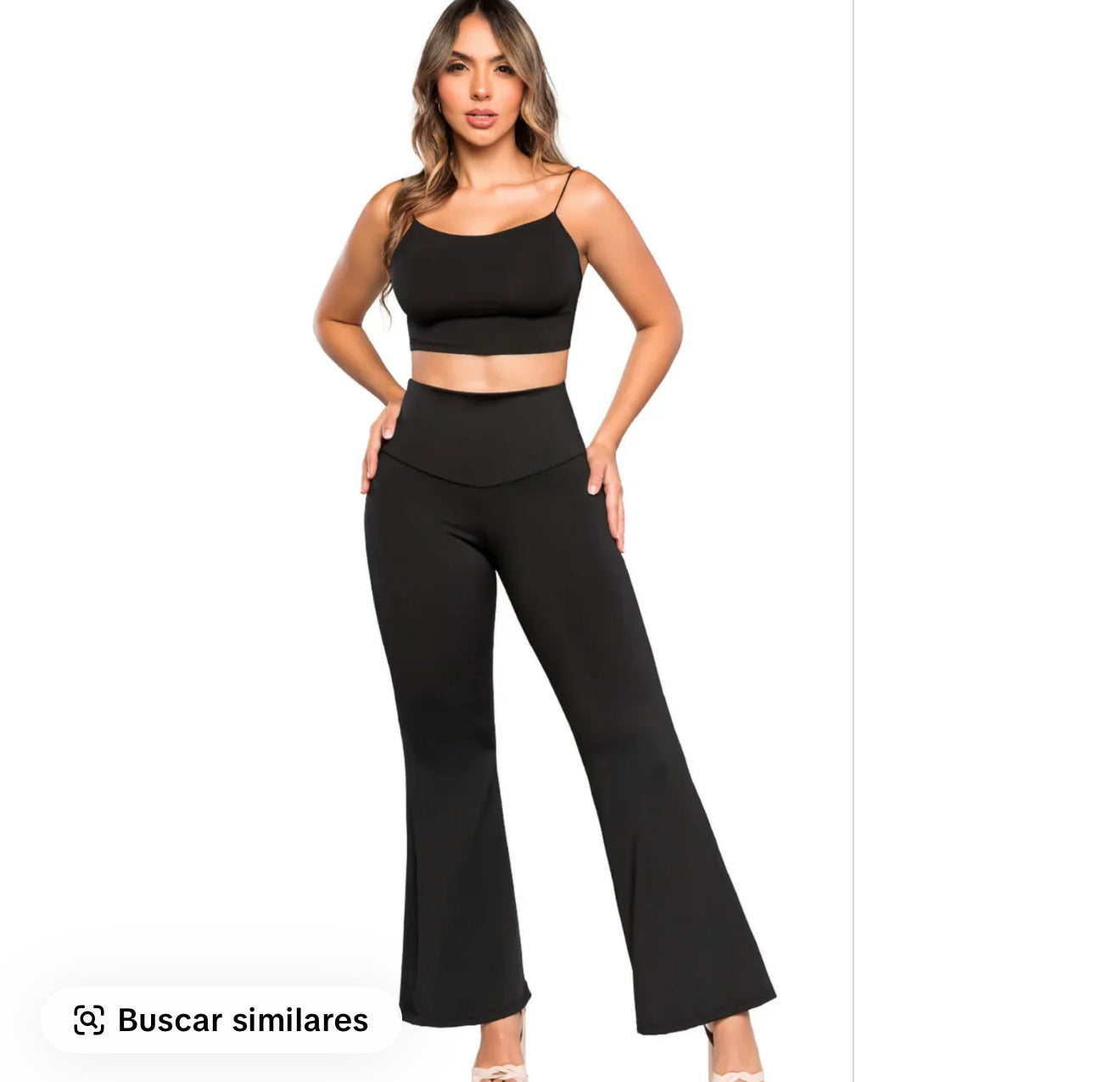 Leggins con faja interna bota campana 0092 ultrainvisible