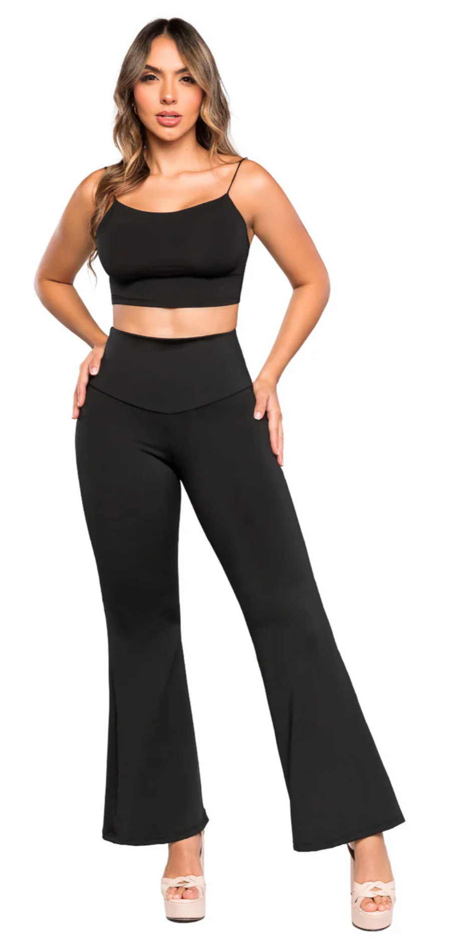 🆕 LEGGING SMI0092 BOTA CAMPANA CON FAJA INTERNA Y TECNOLOGÍA DE MOLDEO INVISIBLE