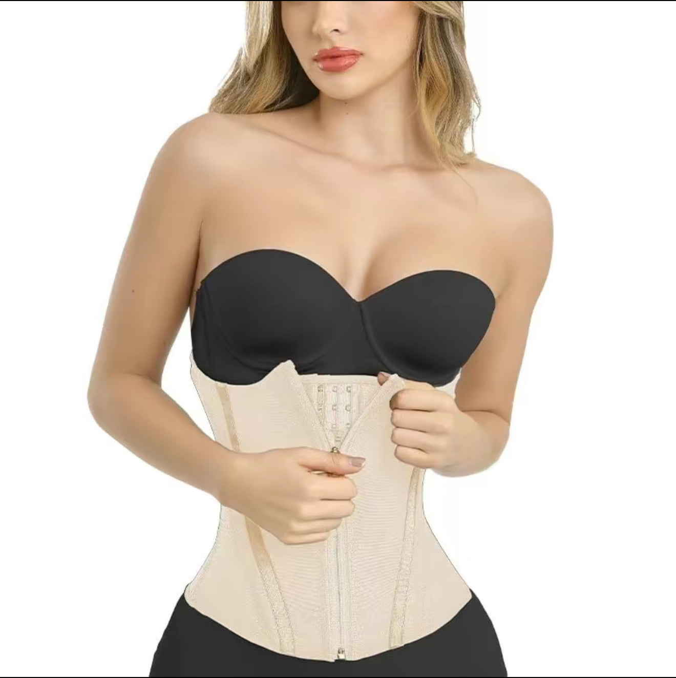 Curvesbyraisa cinturilla extrema reloj de arena 15 varillas