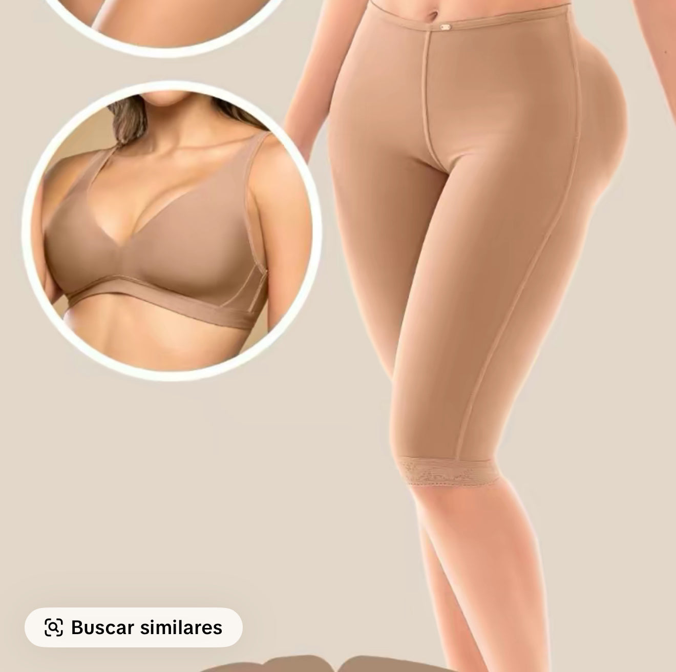 PANTY TIPO SHORT DESCADERADO SMI04057 HASTA LA RODILLA CON EFECTO BBL