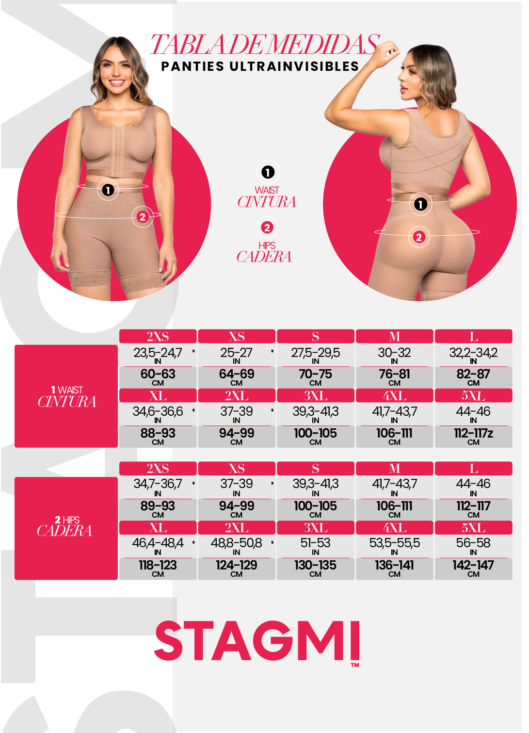 🆕 PANTY NUEVA TECNOLOGIA🇺🇸 SMI04000 CONTROL DE ABDOMEN BAJO Y DISEÑO INVISIBLE, DISPONIBLE EN TRES TONOS