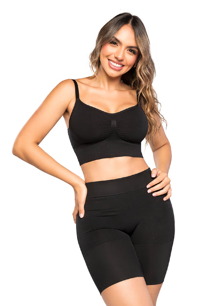 🆕 SHORT MOLDEADOR  🇺🇸 SMI4052CERO COSTURAS – BLACK Y COCOA REALCE NATURAL Y CONFORT DIARIO