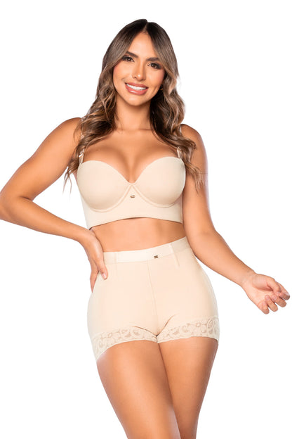 '- Panty cachetero SMI04027 triple lifting extra
- Vista trasera panty ultrainvisible efecto natural
- Panty control abdomen encaje invisible
