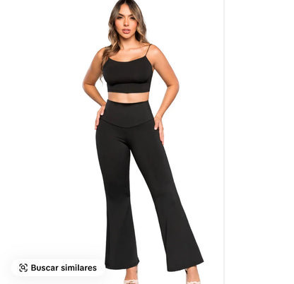 Leggins con faja interna bota campana 0092 ultrainvisible