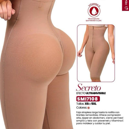 SET SECRETO SMI7108 + TANGA INVISIBLE SMI04038 (2 PIEZAS: FAJA Y TANGA)