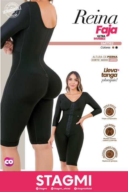 FAJA ULTRA INVISIBLE DE ALTA COMPRESIÓN CON BRASIER INTEGRADO - SMI7162 SUBLIME